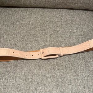 Loewe Madrid Pale Pink Pebbled Leather Women’s Belt Size 46/80